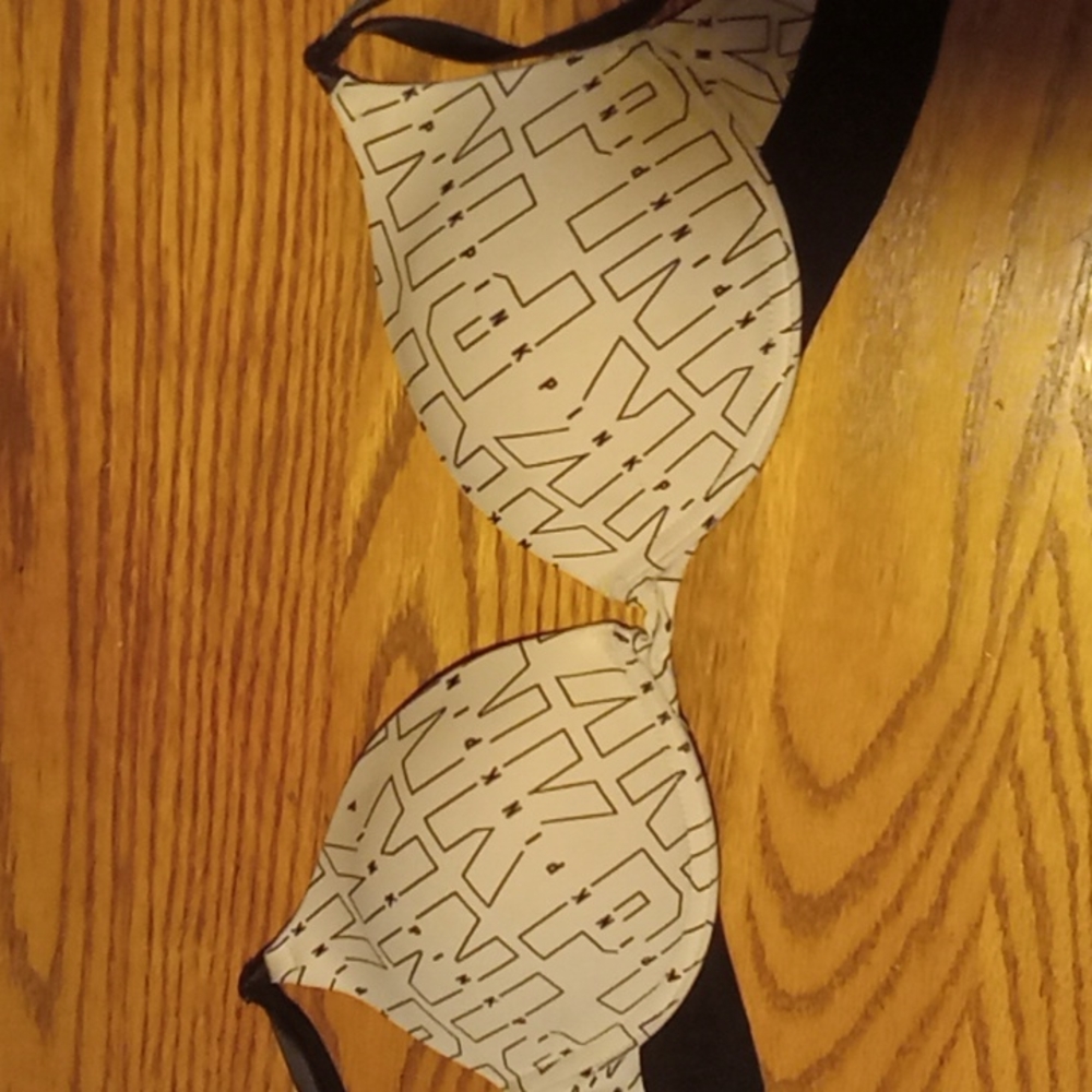 White and black bra